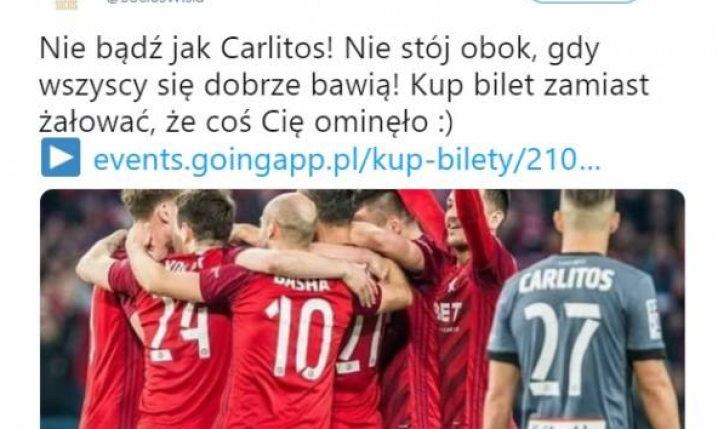 Konto Socios Wisła Kraków TROLLUJE Carlitosa :D